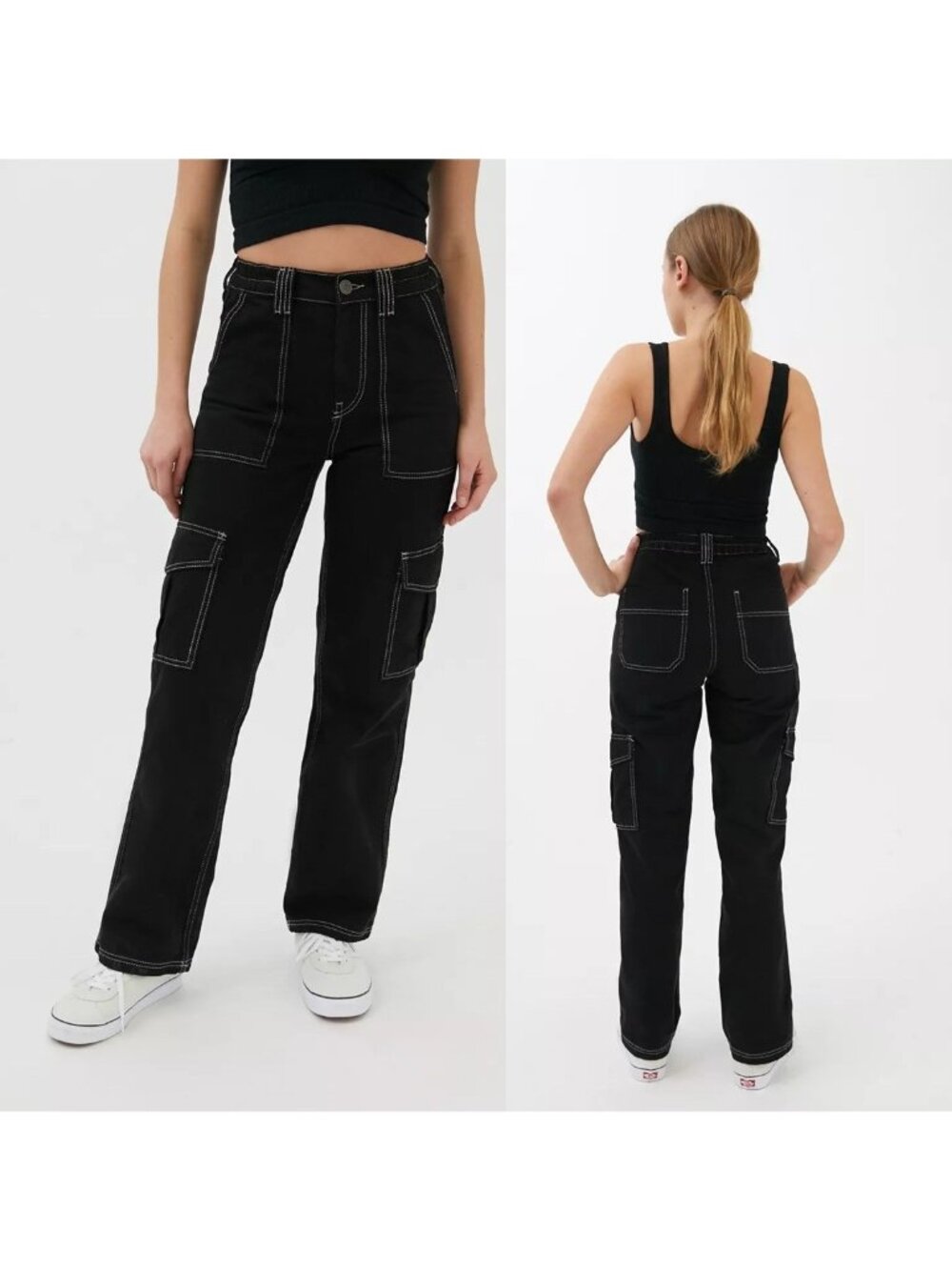BDG Skate Jeans Size 28 Cargo Utility Baggy Contrast Stitch Relaxed Baggy 32054